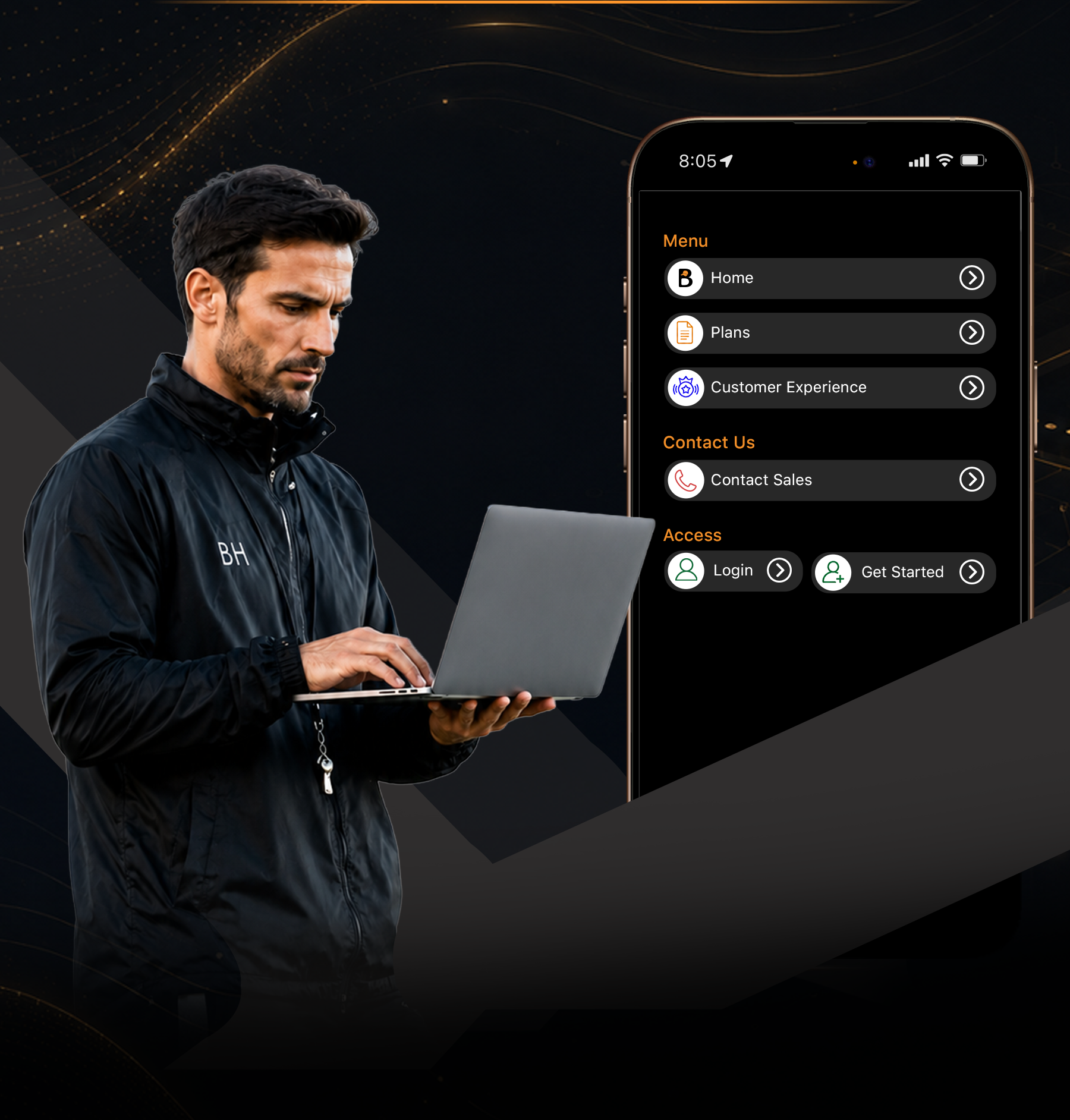 Youth league waiver platform with full desktop dashboard and mobile access for staff