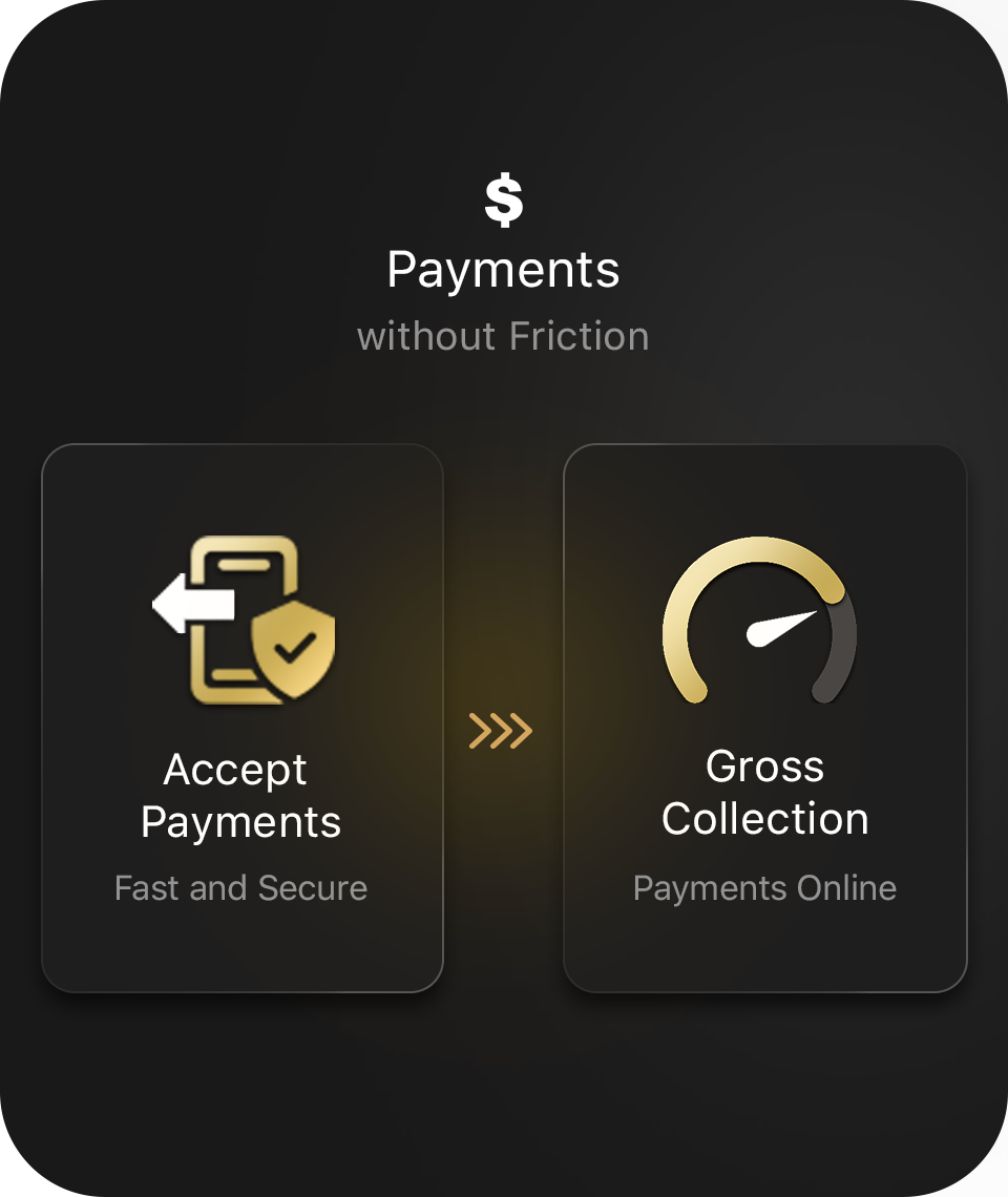 Sports payment management system with fast online checkout, in-app requests, and real-time gross collection monitoring for sports organizations.